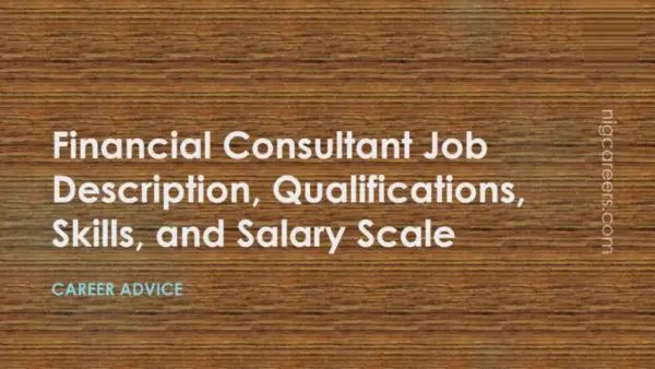 Financial Consultant Job Description