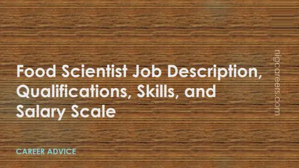 Food Scientist Job Description