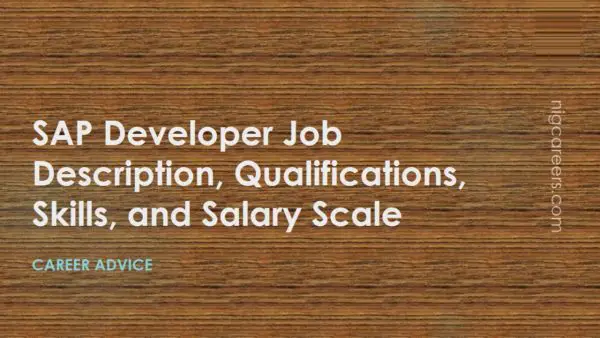 SAP Developer Job Description