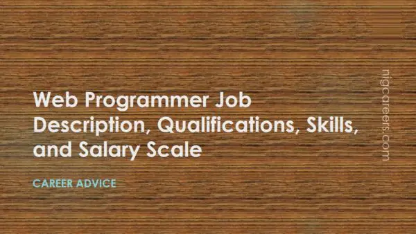 Web Programmer Job Description
