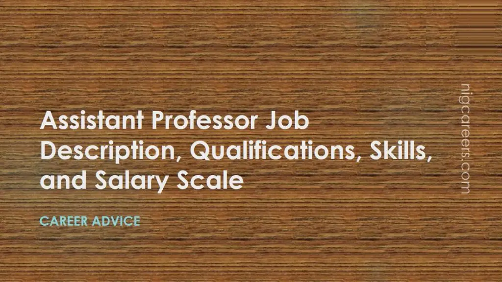 Assistant Professor Job Description Skills And Salary   Assistant Professor Job Description 1024x576 