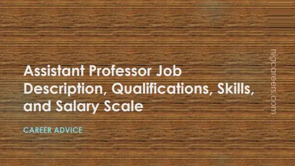 Assistant Professor Job Description