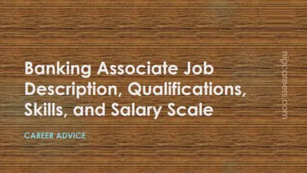 Banking Associate Job Description