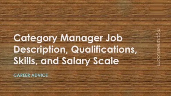 Category Manager Job Description