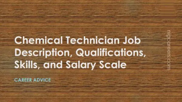 Chemical Technician Job Description