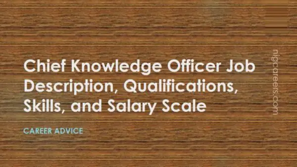Chief Knowledge Officer Job Description
