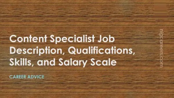 Content Specialist Job Description