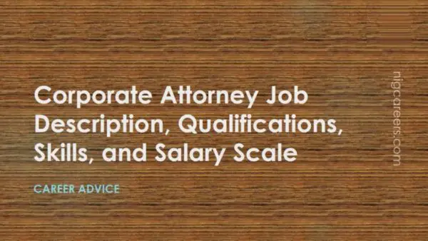 Corporate Attorney Job Description