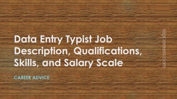 Data Entry Typist Job Description