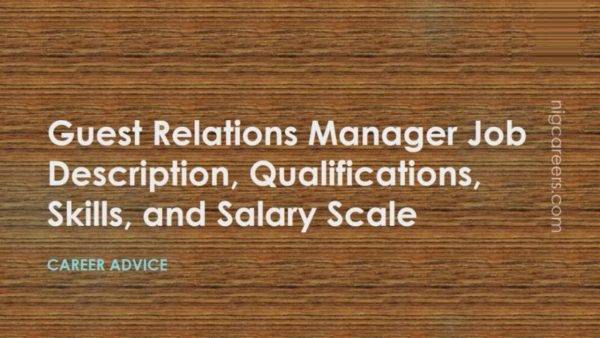 Guest Relations Manager Job Description