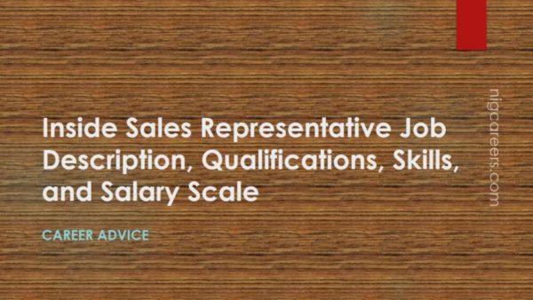 Inside Sales Representative Job Description