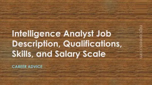 Intelligence Analyst Job Description