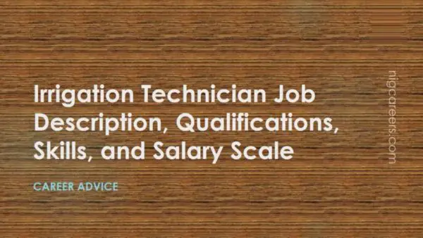 Irrigation Technician Job Description