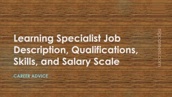 Learning Specialist Job Description