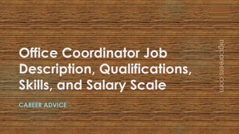 Office Coordinator Job Description Skills And Salary