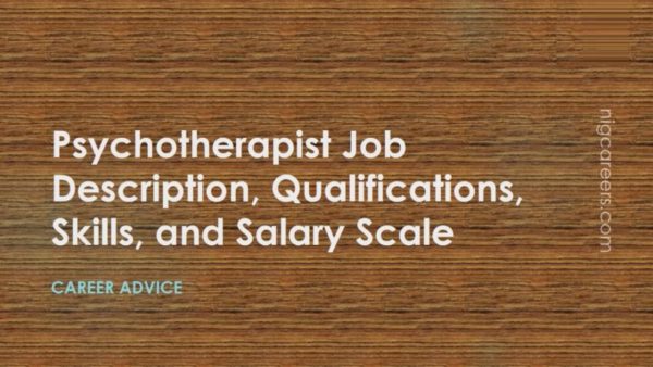 Psychotherapist Job Description