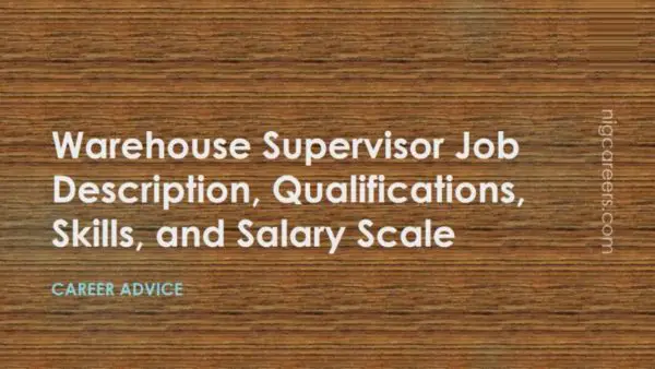 Warehouse Supervisor Job Description