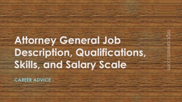 Attorney General Job Description