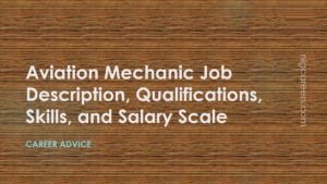 Aviation Mechanic Job Description 300x169 