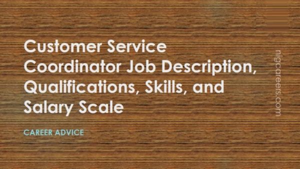 Customer Service Coordinator Job Description