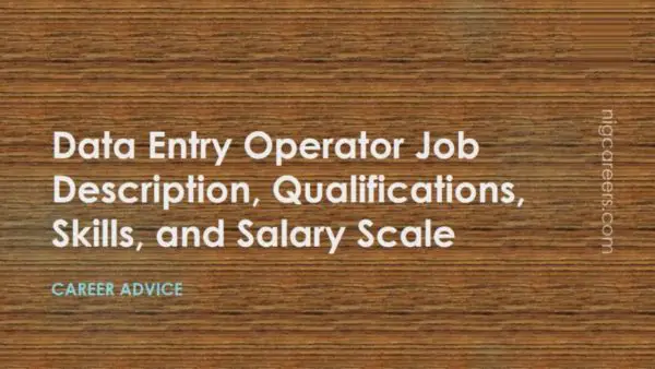 Data Entry Operator Job Description