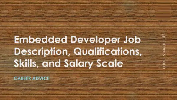 Embedded Developer Job Description