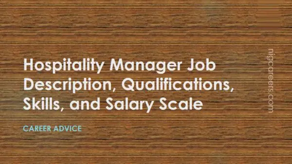 Hospitality Manager Job Description