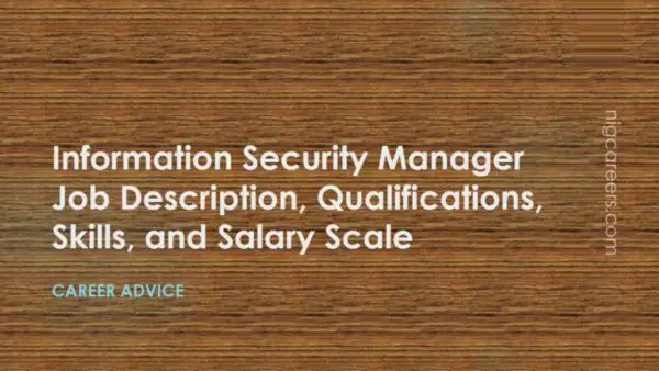 Information Security Manager Job Description