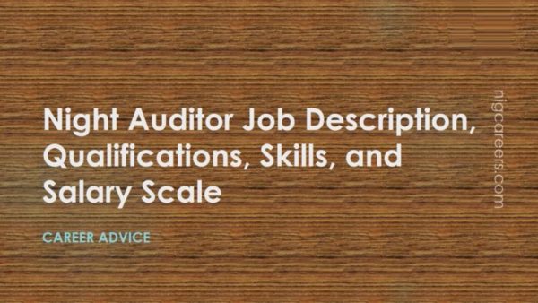 Night Auditor Job Description