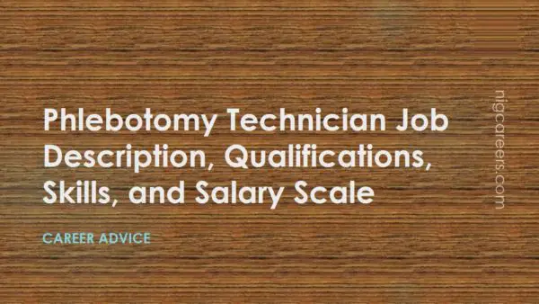 Phlebotomy Technician Job Description
