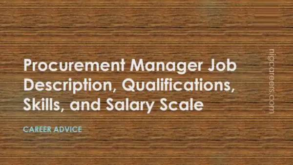 Procurement Manager Job Description