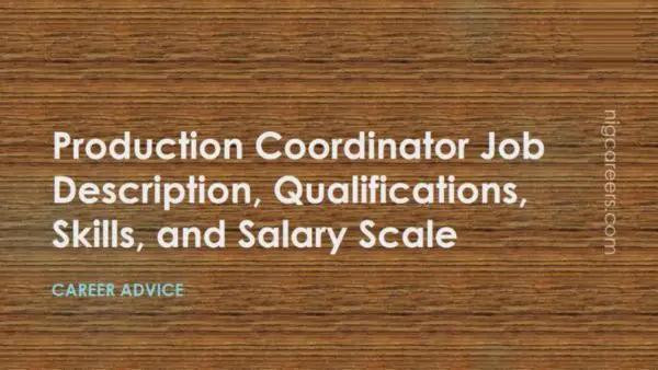Production Coordinator Job Description