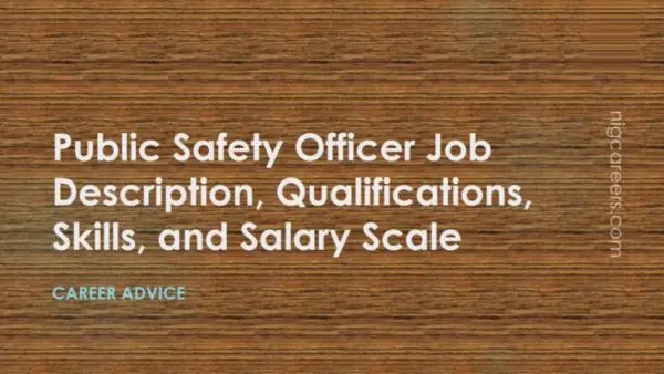 Public Safety Officer Job Description