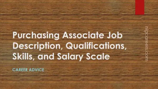 Purchasing Associate Job Description