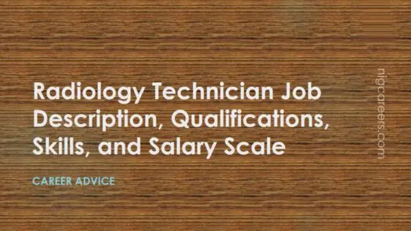 Radiology Technician Job Description