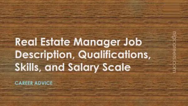 Real Estate Manager Job Description