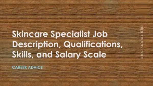 Skincare Specialist Job Description