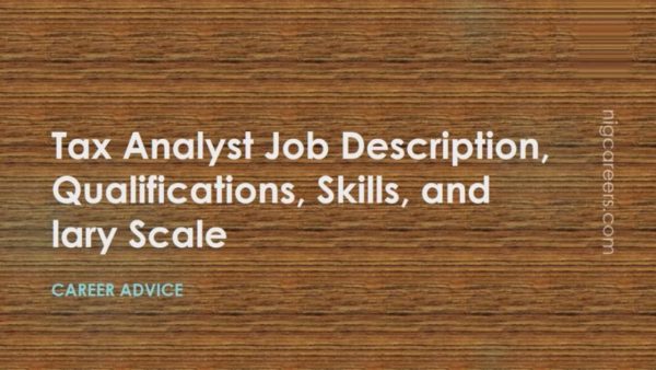 Tax Analyst Job Description