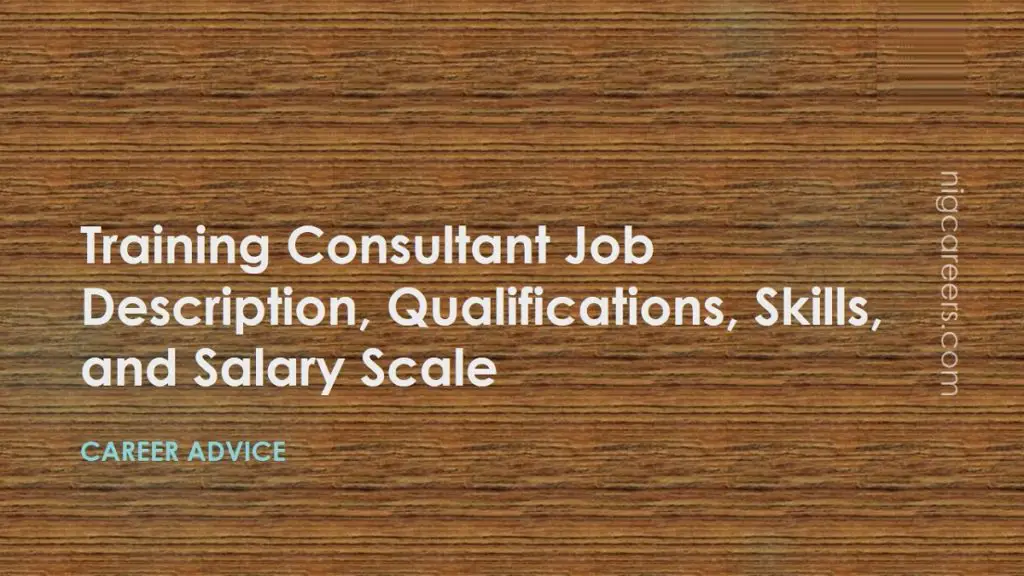 Training Consultant Salary