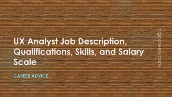UX Analyst Job Description