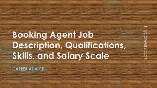 Booking Agent Job Description