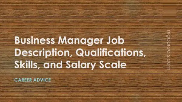 Business Manager Job Description