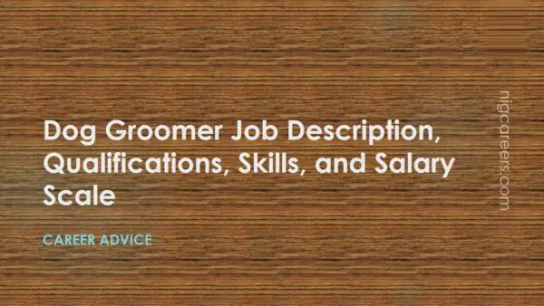 Dog Groomer Job Description