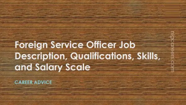 Foreign Service Officer Job Description