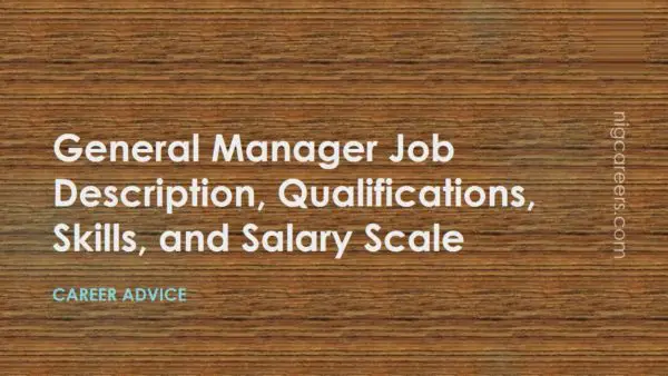 General Manager Job Description
