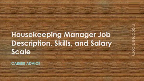 Housekeeping Manager Job Description