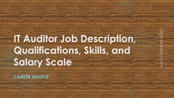 IT Auditor Job Description Skills And Salary NigCareers