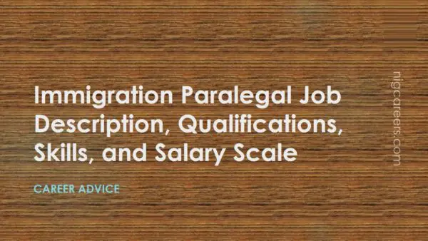 Immigration Paralegal Job Description