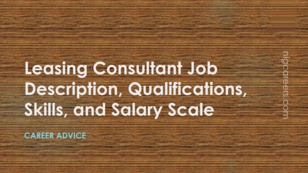 Leasing Consultant Job Description