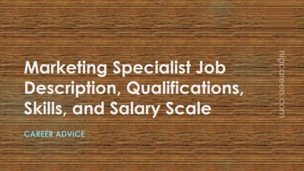 Marketing Specialist Job Description